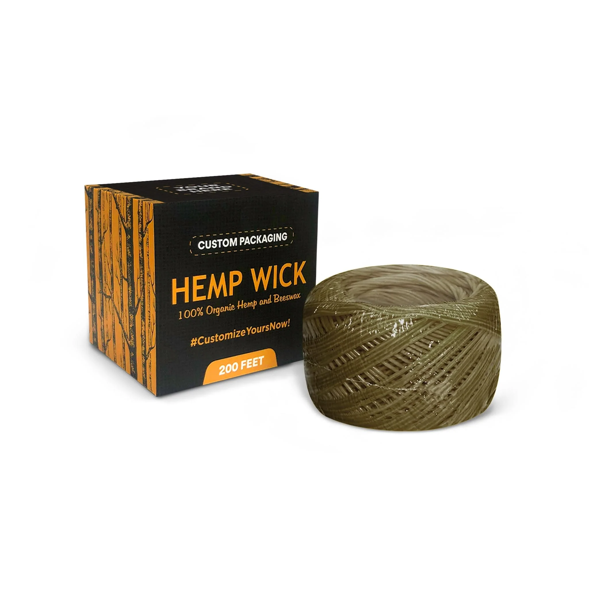 Custom Organic Natural Beeswax Wick In Box Packaging - Image 2
