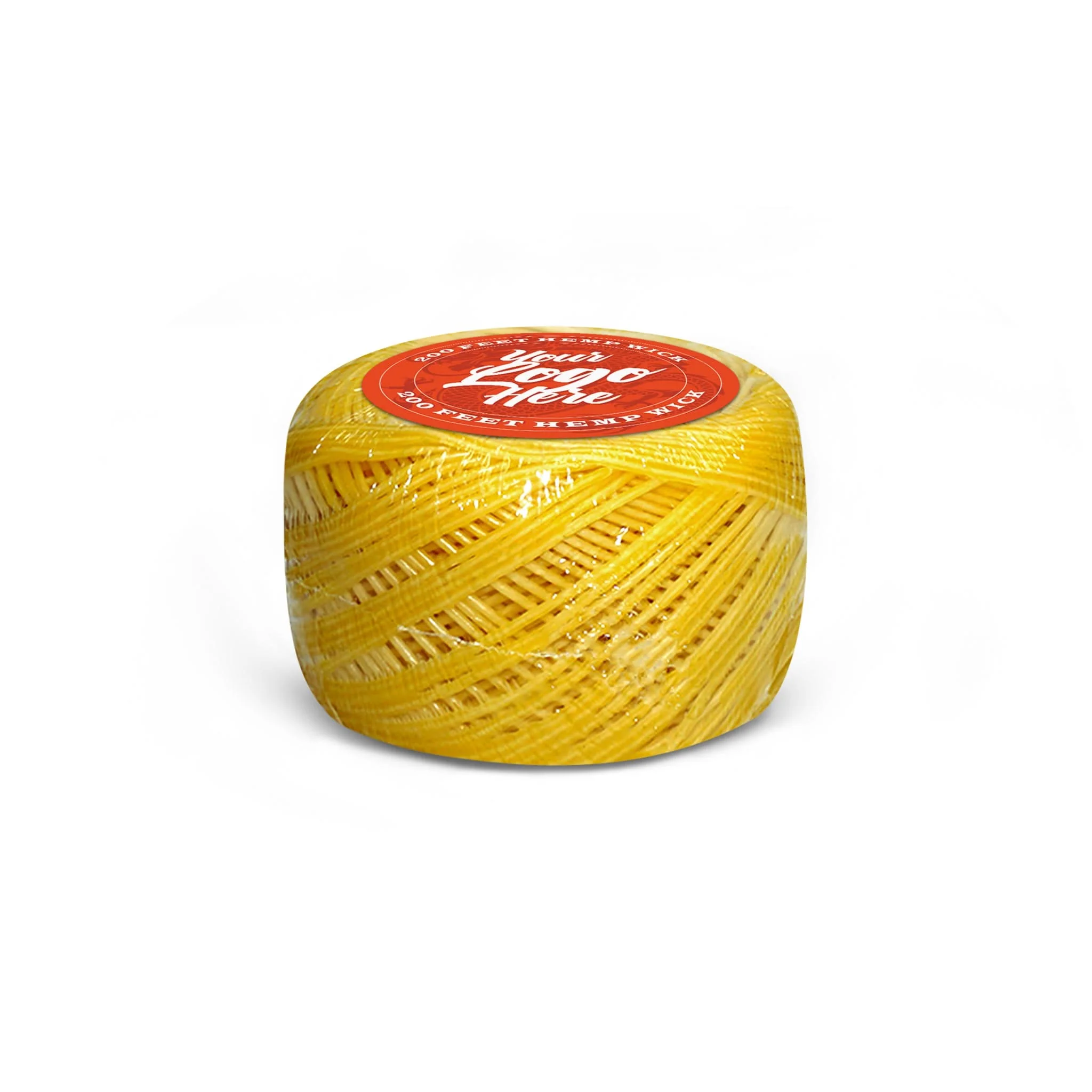 Custom Organic Natural Beeswax Wick Bobbin Sticker Packaging - Image 2