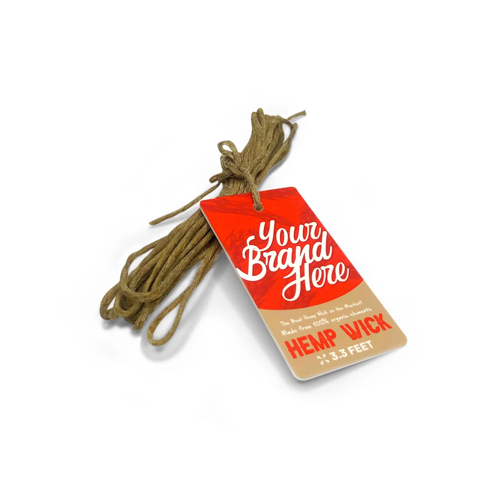 Custom Organic Natural Beeswax Wick In Hangtag Packaging - Image 2