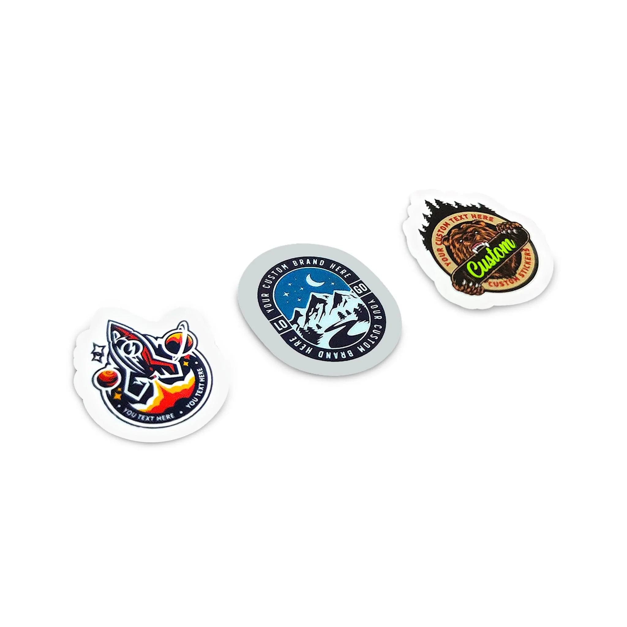 1" Custom Printed Stickers - Image 2