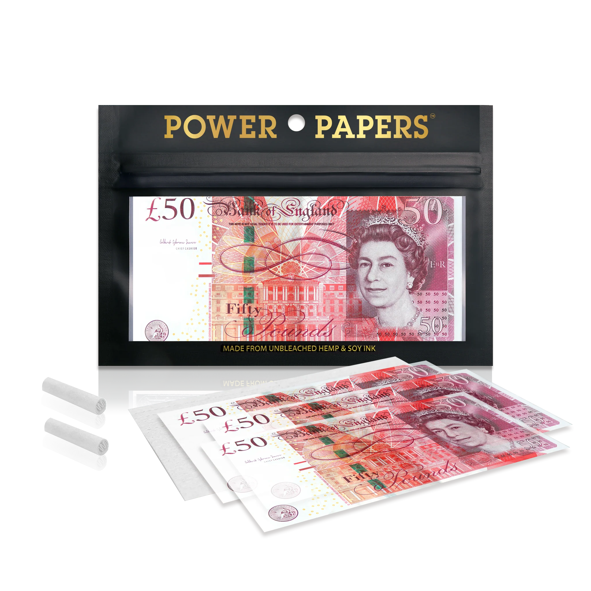 POWER PAPERS™ GBP£50 Rolling Paper