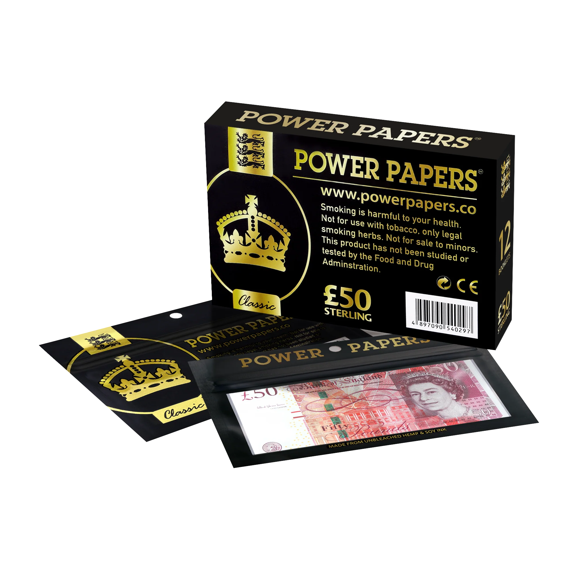 POWER PAPERS™ GBP£50 Rolling Paper - Image 2
