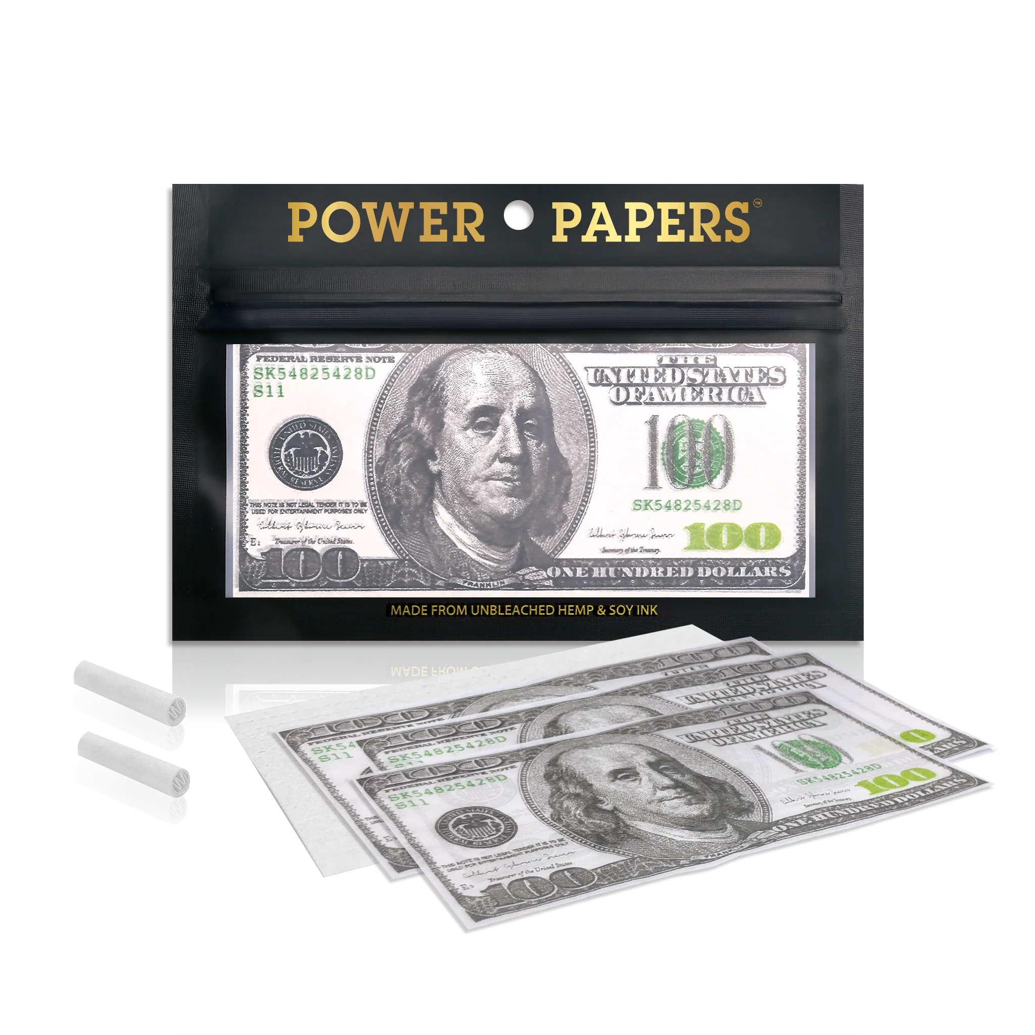 POWER PAPERS™ USD$100 Rolling Paper