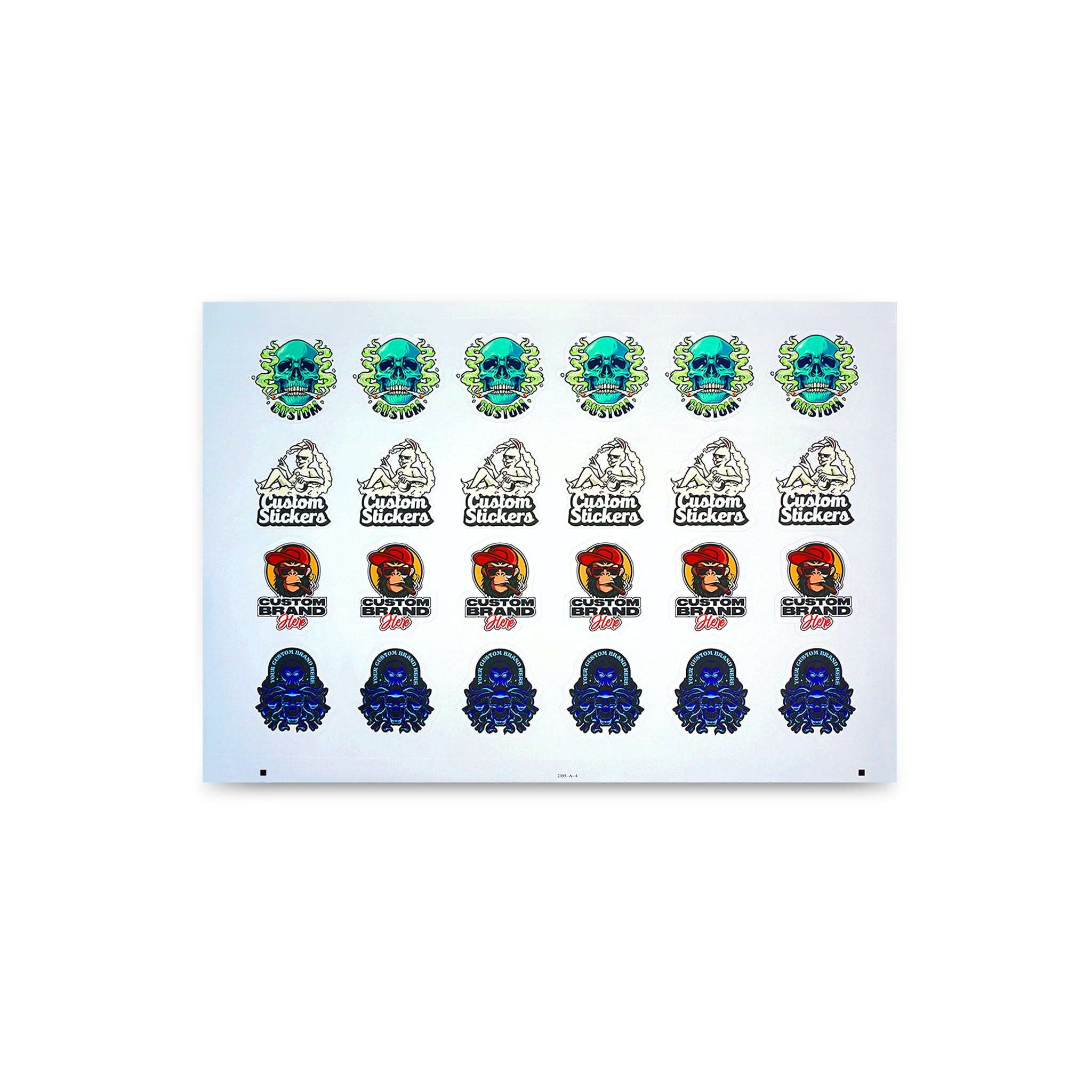 2.5" Custom Printed Stickers