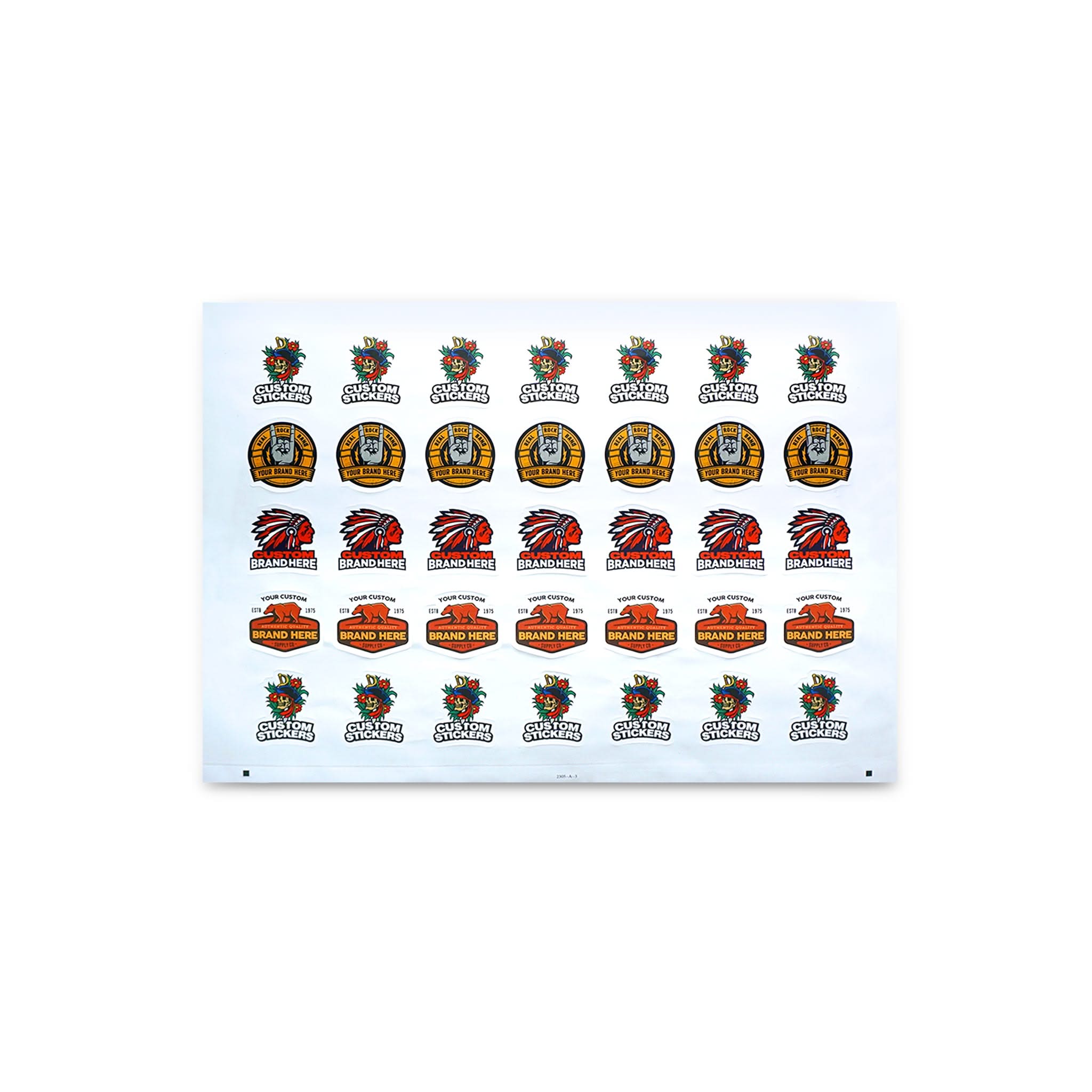 2" Custom Printed Stickers